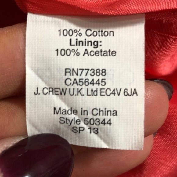 J. Crew Coral Sleeveless Cotton Shift Dress 2 - Picture 6 of 6